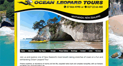 Desktop Screenshot of oceanleopardtours.co.nz
